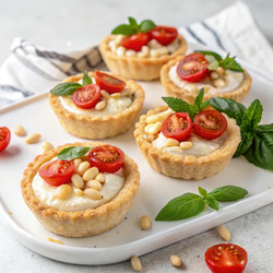 Вкусные тарталетки с начинкой из сливочного сыра и помидоров черри. Генеративный искусственный интеллект - RomanZ