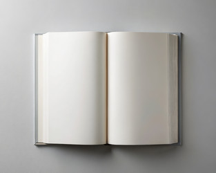 Пустой макет книги на простом фоне, готовый к дизайну. Генеративный ИИ - RomanZ