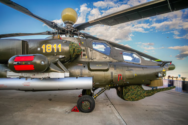 Вертолет Ми-28 (НАТО: Havoc — «Опустошитель») на выставке МАКС 2015, Жуковский, Россия - 08.2015 - qvazzimota