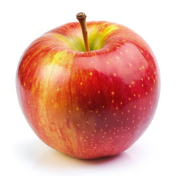 Яркий современный Apple на белом фоне - генеративный ИИ - RomanZ
