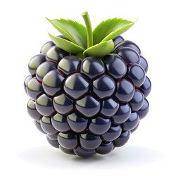 Реалистичная иконка Blackberry в стандартном масштабе. Генеративный ИИ - RomanZ