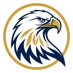 Разработка логотипа Eagle в бело-золотых тонах. Генеративный искусственный интеллект - RomanZ