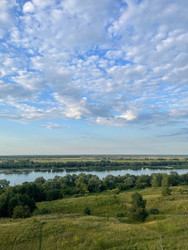 Вид на реку с высокого берега, Рыбновский район - lena_verba