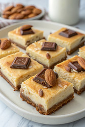 Вкусные чизкейк-батончики «Almond Joy» с шоколадной глазурью. Генеративный искусственный интеллект - RomanZ