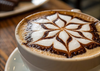 Дизайн Coffee Star улучшает вкус и презентацию блюд в уютном кафе. Генеративный ИИ - RomanZ