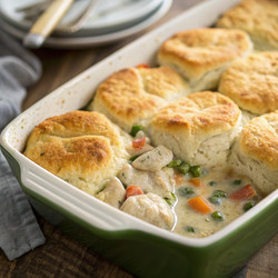 Вкуснейшая запеканка из курицы и бисквитов, приготовленная до совершенства. Генеративный искусственный интеллект - RomanZ