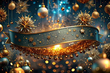 С Новым 2025 годом! Блестящая абстрактная винтажная открытка, флаер, шаблон с местом для текста. Праздничный баннер для вечеринки и новогодней ночи - PhotoJuli