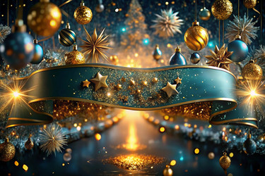 С Новым 2025 годом! Блестящая абстрактная винтажная открытка, флаер, шаблон с местом для текста. Праздничный баннер для вечеринки и новогодней ночи - PhotoJuli