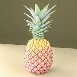 Ананас Pineapplerz стандартной шкалы с яркими цветами. Генеративный ИИ - RomanZ