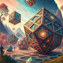 В красочном пейзаже появляются гигантские фигуры - RomanZ
