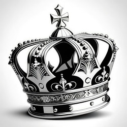 Изысканный дизайн короны, демонстрирующий тончайшие детали и элегантность. Генеративный искусственный интеллект - RomanZ