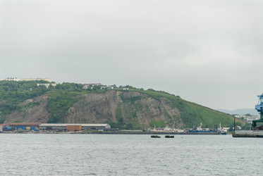 Корсаков с бухты. Сахалин. Korsakov. Sakhalin. (marka) - marka