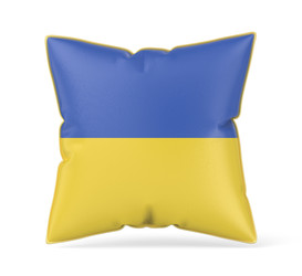 Подушка с флагом Украины - milea