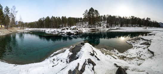 Зимнее озеро, не замерзающее - gumbao