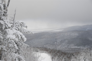 Горнолыжный комплекс «Горный воздух» зимой. Сахалин. View of the ski complex "Gorny Vozduh". Sakhalin. (marka) - marka