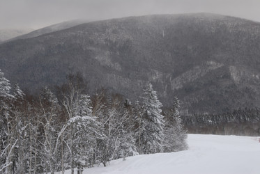 Горнолыжный комплекс «Горный воздух» зимой. Сахалин. View of the ski complex "Gorny Vozduh". Sakhalin. (marka) - marka
