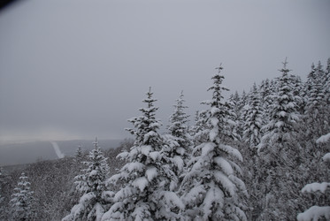 Горнолыжный комплекс «Горный воздух» зимой. Сахалин. View of the ski complex "Gorny Vozduh". Sakhalin. (marka) - marka