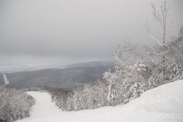 Горнолыжный комплекс «Горный воздух» зимой. Сахалин. View of the ski complex "Gorny Vozduh". Sakhalin. (marka) - marka