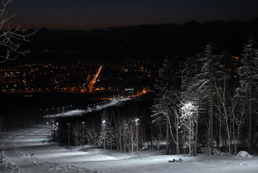 Горнолыжный комплекс «Горный воздух» зимой. Сахалин. View of the ski complex "Gorny Vozduh". Sakhalin. (marka) - marka