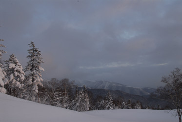 Горнолыжный комплекс «Горный воздух» зимой. Сахалин. View of the ski complex "Gorny Vozduh". Sakhalin. (marka) - marka