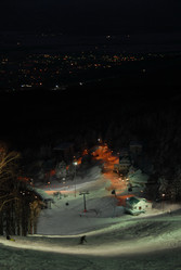 Горнолыжный комплекс «Горный воздух» зимой. Сахалин. View of the ski complex "Gorny Vozduh". Sakhalin. (marka) - marka