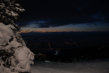 Горнолыжный комплекс «Горный воздух» зимой. Сахалин. View of the ski complex "Gorny Vozduh". Sakhalin. (marka) - marka