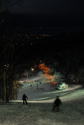 Горнолыжный комплекс «Горный воздух» зимой. Сахалин. View of the ski complex "Gorny Vozduh". Sakhalin. (marka) - marka