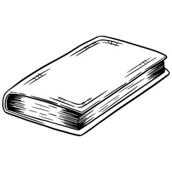 Набор нарисованных от руки старинных книг и свитков на деревянной книжной полке в стиле эскиза тушью, изолированный на белом фоне. Гравюра для оформления книжного магазина или библиотеки, обложки книги, упаковки, открыток - Milla_Zelenyuk
