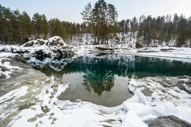 Зимнее озеро, не замерзающее - gumbao