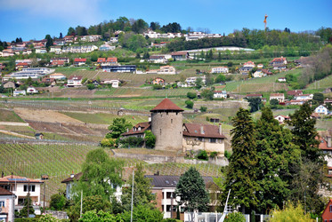 Вид на город Женевское озеро, Швейцария - alekskai