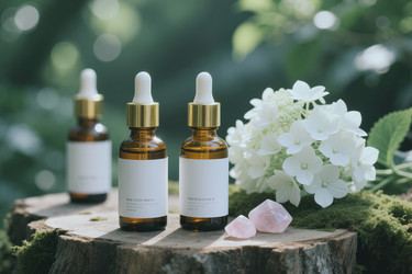 Флаконы с натуральной сывороткой для ухода за кожей с логотипом organic beauty - DragonImagesAsia