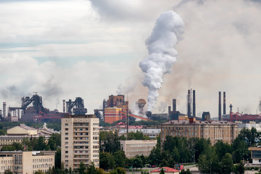 Промышленный пейзаж. Вид с Лысой (Лисьей) горы. Нижний Тагил. Свердловская область - kostya6969