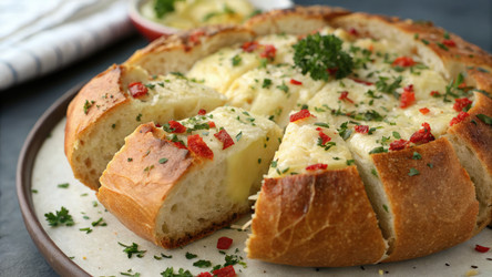 Вкусный чесночный хлеб с сыром, приготовленный в аэрогриле (генеративный ИИ) - RomanZ