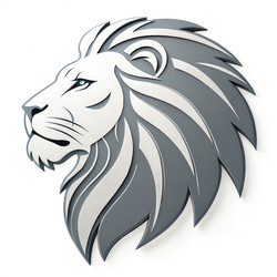 Дизайн логотипа «Величественный лев» с плавными и современными элементами, созданный с помощью генеративного искусственного интеллекта - RomanZ