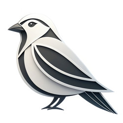 Современный дизайн логотипа Sparrow с элегантным стилем и вниманием к деталям, созданный с помощью генеративного искусственного интеллекта - RomanZ