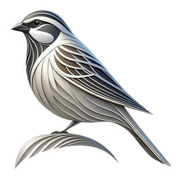 Элегантный дизайн логотипа Sparrow с современными линиями и деталями, созданный с помощью генеративного искусственного интеллекта - RomanZ