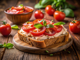 Вкусный сэндвич с томатным майонезом, приготовленный из свежих ингредиентов - RomanZ