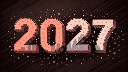 Красочный дизайн к Новому году 2027 для праздничных мероприятий, созданный с помощью генеративного ИИ - RomanZ