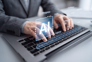 Работа с технологиями искусственного интеллекта  (AI) на ноутбуке - qvazzimota