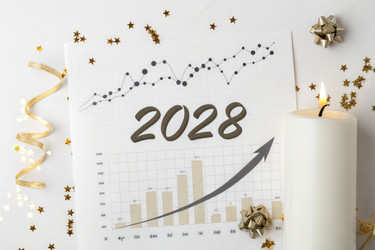 Прогноз роста на 2028 год с использованием финансовых графиков и искусственного интеллекта для генерации свечных моделей - RomanZ