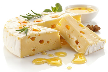Вкусный сыр, подаваемый с медом и свежей зеленью. Генеративный искусственный интеллект - RomanZ