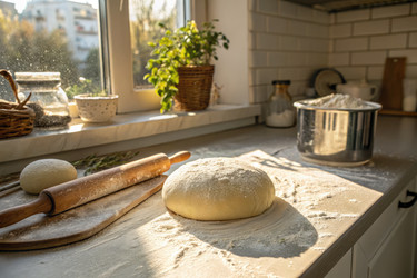 Выпечка хлеба на уютной кухне в «золотой час» с помощью генеративного ИИ - RomanZ