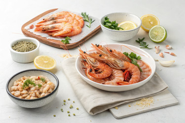 Паштет из свежих морепродуктов с креветками и салатом из морепродуктов (генеративный ИИ) - RomanZ