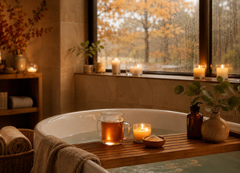 Осенний домашний SPA с ванной и травяным чаем - Lizz