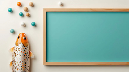 Turquoise School Chalkboard with Stationery Supplies – Educational Poster for Classroom, Teacher or Back to School Decor - Kulkann75