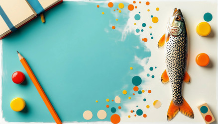 Turquoise School Chalkboard with Stationery Supplies – Educational Poster for Classroom, Teacher or Back to School Decor - Kulkann75