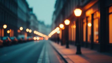 Зернистое размытие, вечерние огни города, аналоговая ностальгия - Kulkann75