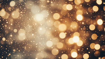 Christmas Background with Golden Bokeh and Sparkles – Festive Glowing Holiday Texture for Card, Poster or Social Media Banner - Kulkann75
