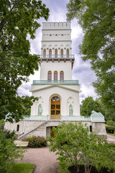 Белая башня, 1827 год. Александровский парк. Царское Село. Город Пушкин - Parabuben