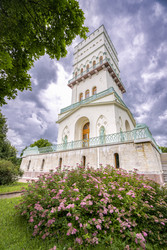 Белая башня, 1827 год. Александровский парк. Царское Село. Город Пушкин - Parabuben
